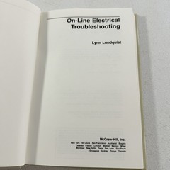 On-Line Electrical Troubleshooting Hardcover Lynn Lundquist 1989 HC
