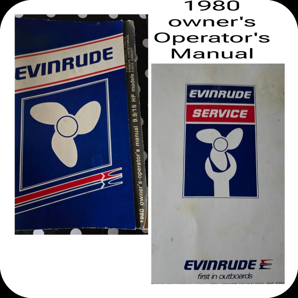 1980 Owner’s-Operator’s Manual, 9.9 /15 HP Models:Listed in Pictures-EUC