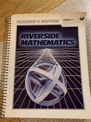 Vintage Student and Teacher’s Edition – Riverside Mathematics 1987 Grade 7