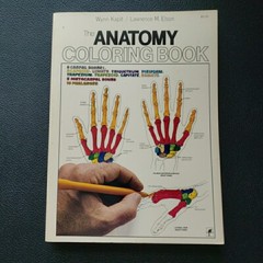 Anatomy Coloring Book by Wynn Kapit and Lawrence M. Elson, Some writing no color