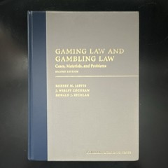 Carolina Academic Press Gaming Law Gambling Law 2nd Ed Hardcover Jarvis