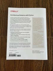 Architecture Patterns with Python by Harry J.W. Percival & Bob Gregory
