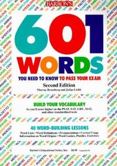 601 Words You Need to Know to Pass Your Exam Murray, Liebb, Juliu