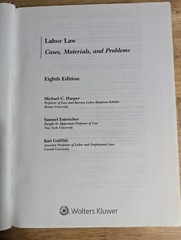 Labor Law Cases, Materials & Problems 8th Edition by Harper Estreicher Griffith