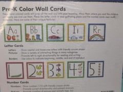 Pre-K Color Wall Cards by Get Set For School (2012, Cards,Flash Cards) – New