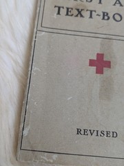 American Red Cross First Aid Textbook Revised 1940 Corrected Reprint Vintage