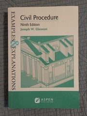 Examples Explanations for Civil Procedure – Paperback – VERY GOOD Condition