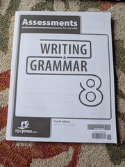 BJU Press Writing and Grammar 8 Teacher Editions & Student Worktext 4th Edition
