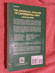 THE STATISTICAL ANALYSIS OF EXPERIMENTAL DATA by John Mandel Paperback