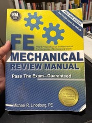 PPI FE Mechanical Review Manual, New Edition by Michael R. Lindeburg, PE -…
