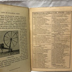 Life in Colonial Days Booklet by L Morton Tillinghast 32 Pages