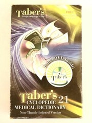 Taber’s Cyclopedic Medical Dictionary by Donald Venes 2009 Hardcover Reference