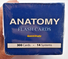 Anatomy Flash Cards 300 Cards 14 Systems Quick Study NEW SEALED Science School