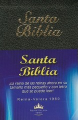 RVR 1960 MINI BIBLE- IMITATION LEATHER BLACK (SPANISH By American Bible Society