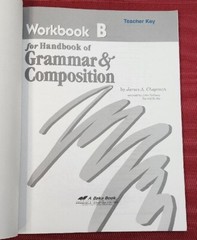 A Beka Book HANDBOOK Grammar & Composition TEACHER KEY Workbook B 43133006