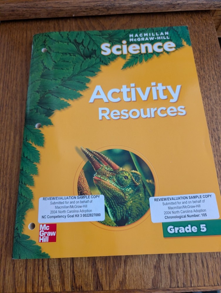 Grade 5 Macmillan McGraw Hill Science Activity and Resource Books