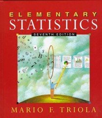 Elementary Statistics Hardcover Mario F. Triola