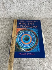 1998 The History and Practice of Ancient Astronomy Book by James Evans