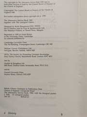 The Alternative Service Book 1980 Together With The Liturgical Psalter – 1990