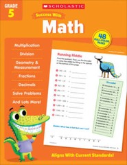 Scholastic Success with Math Grade 5 – Paperback – VERY GOOD