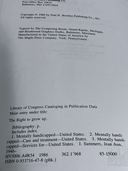 The Right to Grow Up 1986 Occupational Therapy 336 Pages