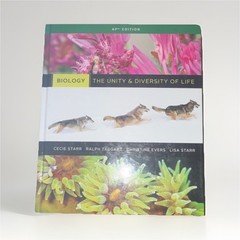 Brooks/Cole Biology Unity & Diversity AP Edition Starr Taggart Hardcover Textbo…