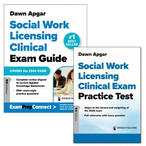 Social Work Licensing Clinical Exam Guide and Additional Print Practice Test Set