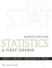 Statistics: A First Course by Freund, John; Perles, Benjamin