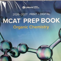 UWorld Grad School MCAT Prep Book Organic Chemistry 2nd Edition 2026-2027