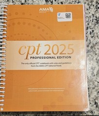 CPT 2025 Professional Edition Text Book by American Medical Association