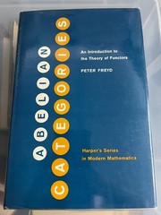 ABELIAN CATEGORIES – PETER FREYD – HARDBACK WITH DUSTJACKET