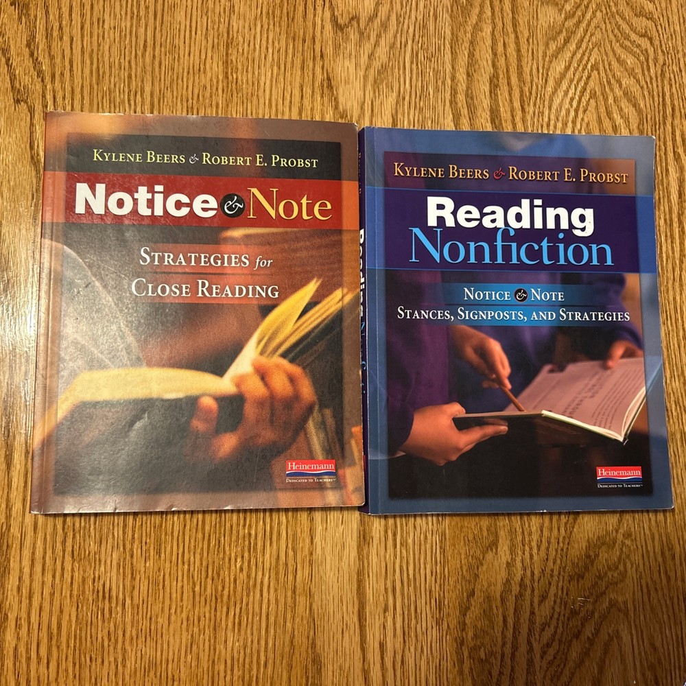 Notice and Note & Reading Nonfiction Kylee Beers Robert Probst Literacy Reading