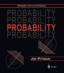 Probability (Springer Texts in Statistics) – Hardcover By Pitman, Jim