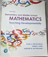 Pearson Elem & Middle School Mathematics Teaching Developmentally 10th PB