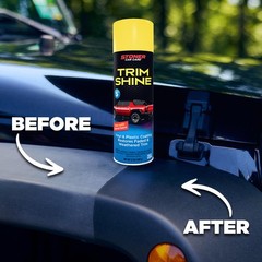 Trim Shine Restorer for Cars – Vinyl & Plastic Protectant – 12 oz Fast-Dry