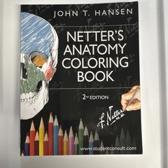 Netter’s Anatomy Coloring Book 2nd Ed Paperback John T Hansen 2014 Illustrated