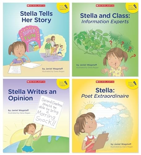 Scholastic children’s books – Stella Writes – set of 4 books by Janiel Wagstaff
