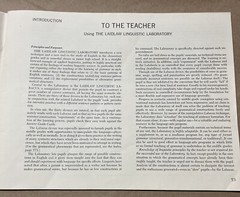 Teacher’s Guide for Thr Laidlaw Linguistic Laboratory