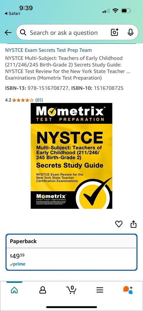 NYSTCE Multi-Subject: Teachers of Early Childhood (211/246/245 Birth-Grade 2)