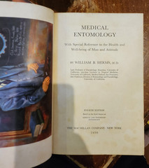 Medical and Veterinary Entomology by William B Herms 1915 Macmillan HC
