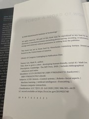 How to Grow a Robot: Developing Human-Friendly, Social AI (Mit Press), Lee, Mark