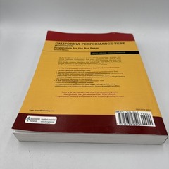 Bar Review Ser.: California Performance Test Workbook : Preparation for the Bar