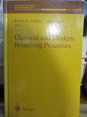 Springer Classical and Modern Branching Processes Athreya Jagers 1997 Hardcover