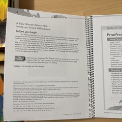 Lot 2 Write on Track Textbook + Skillsbook Teacher’s Edition Very Good 2016