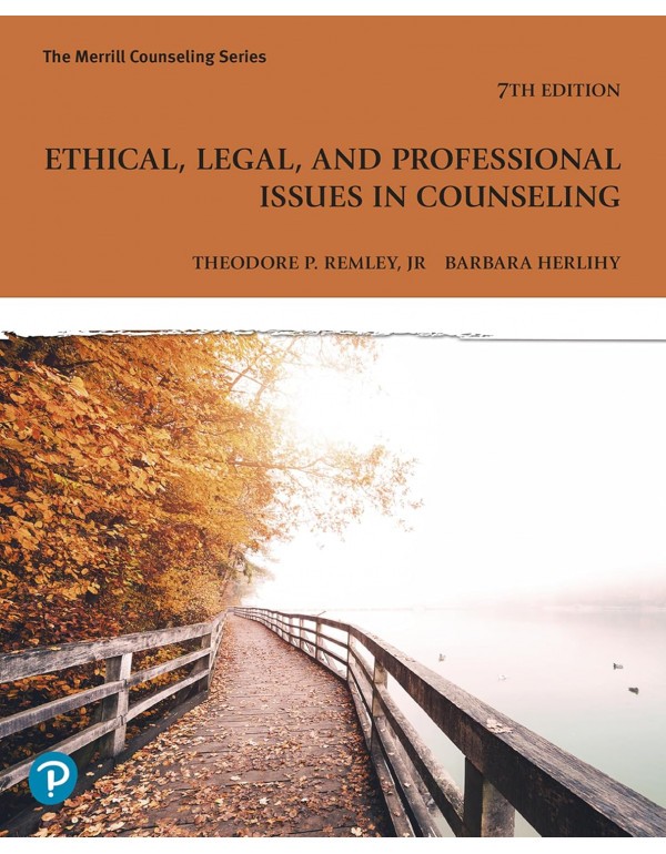 Ethical, Legal, and Professional Issues in Counsel…