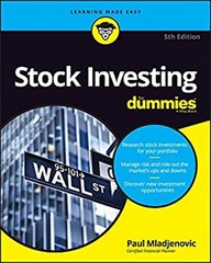 Stock Investing For Dummies Paperback Paul. Mladjenovic