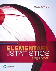 Elementary Statistics Using Excel by Triola, Mario