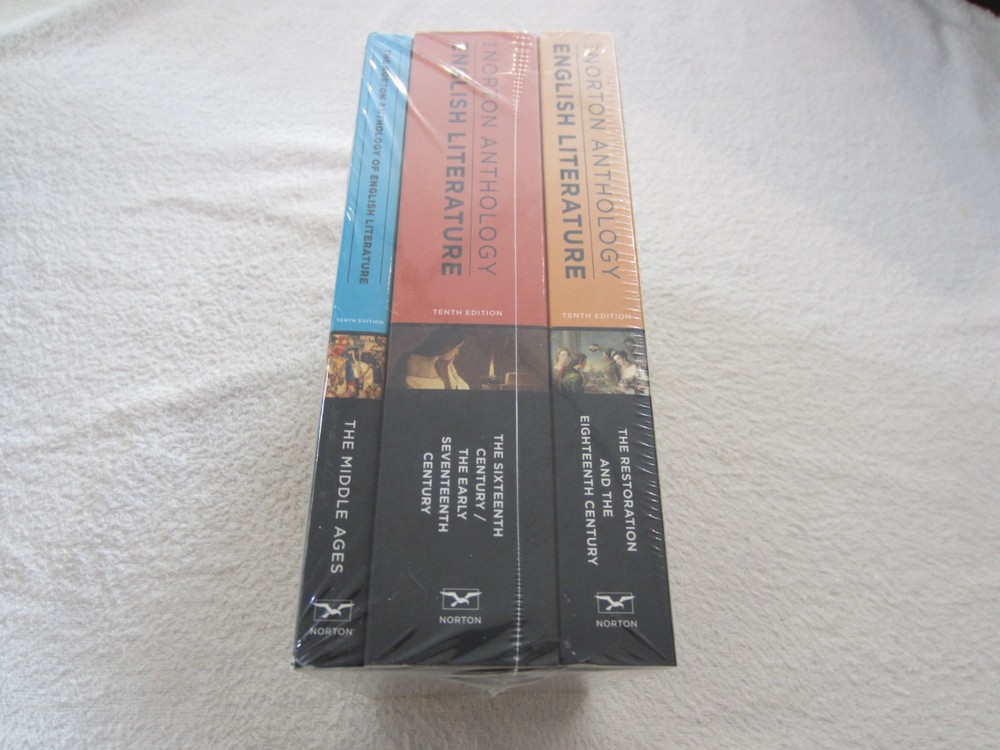 The Norton Anthology of English Literature 10th Edition 3 Book Set SEALED NEW