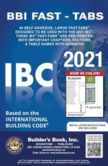 2021 International Building Code (IBC) Fast Tabs Pamphlet – February 11, 2021
