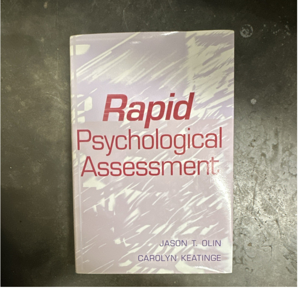 John Wiley & Sons Rapid Psychological Assessment by Olin & Keatinge Book 1998